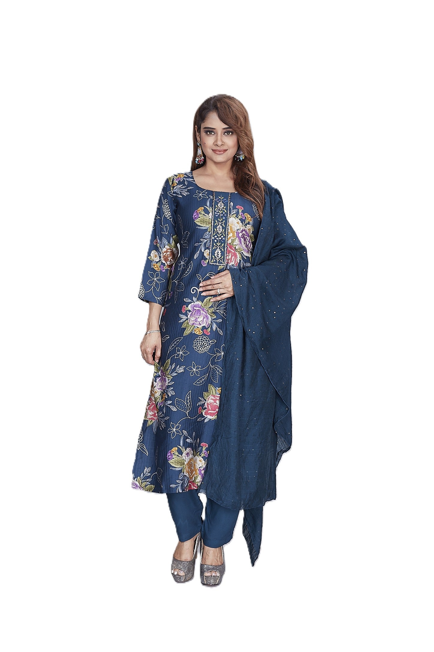 Berlin Discharge Print 3-Piece Suit Set for Women