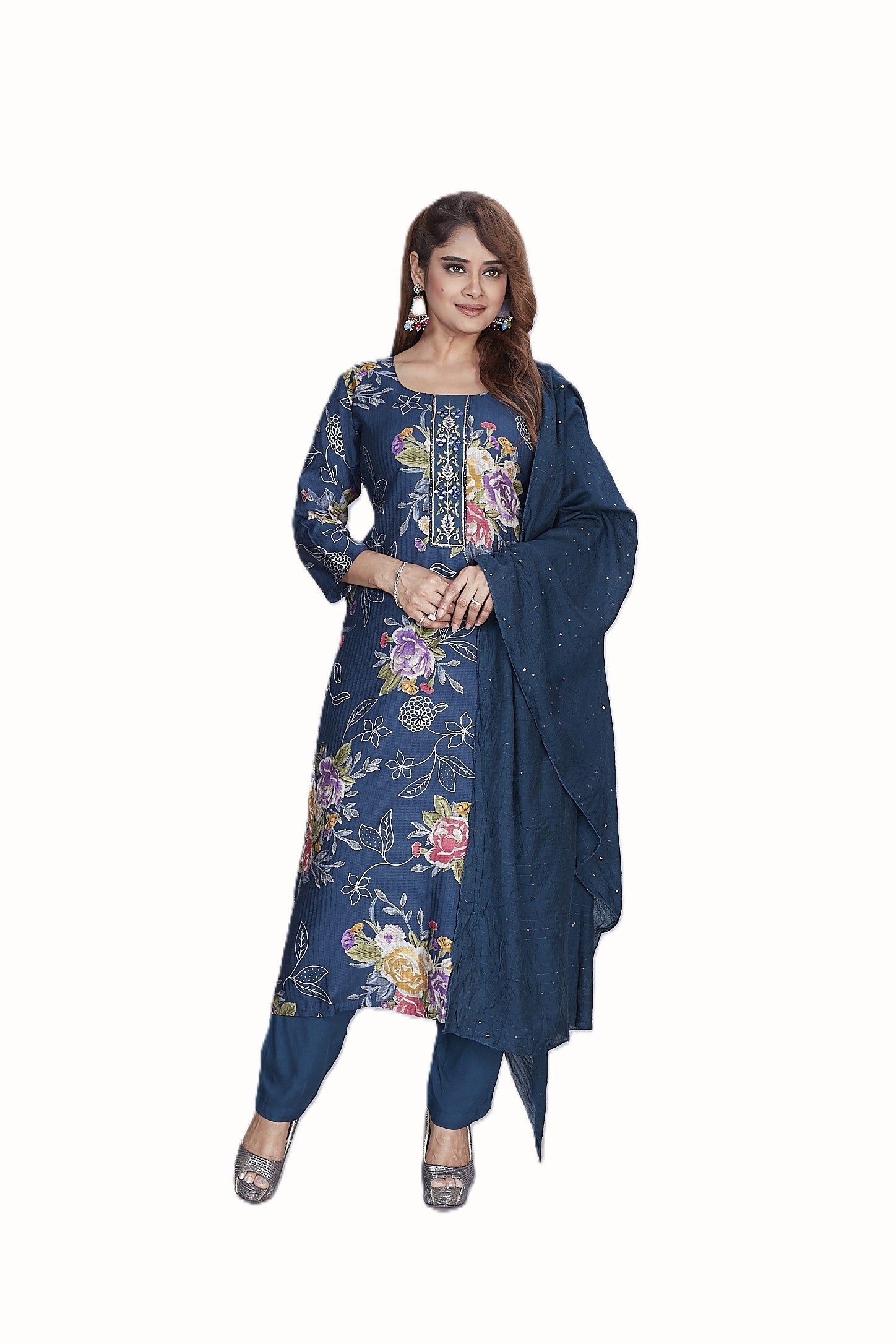 Berlin Discharge Print 3-Piece Suit Set for Women